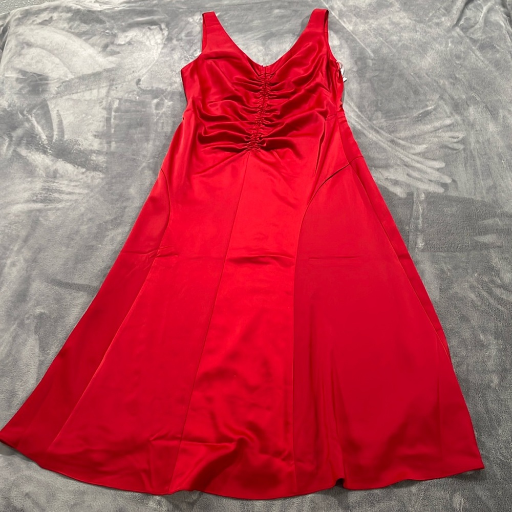 Maggy London Woman’s Carolyn Midi Red Dress / Size 10